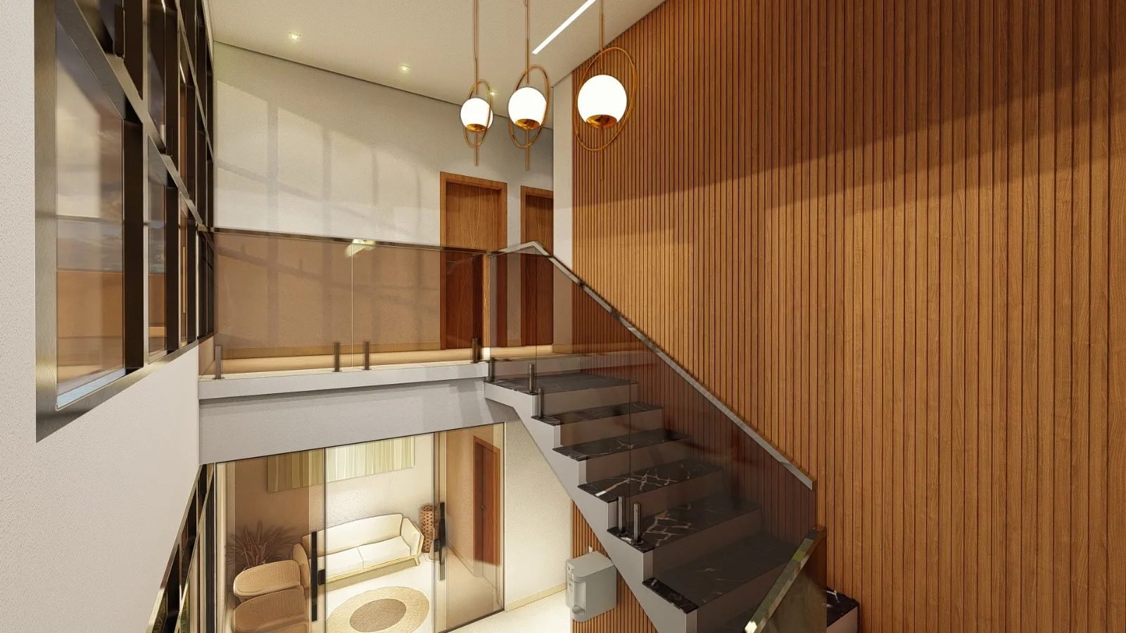 Hall e escadaria